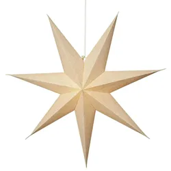 Papierstern Cotton Leuchtstern Weihnachtsstern Advent Faltstern D: 60cm beige