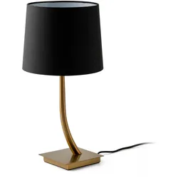 Rem Bronze Tischlampe Schwarz Schirm