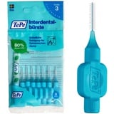 TePe Interdentalbürste Blau ISO-Größe 3 (0,6 mm) / Für eine einfache und gründliche Reinigung der Zahnzwischenräume / 1 x 8 Interdentalbürsten