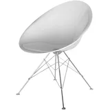 Kartell 4837E5 Schalensessel Ero/S, 4B-Gestell weiß glänzend