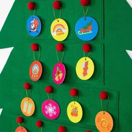 Zolta Adventskalender Weihnachtsbaum Filz 90 cm DIY
