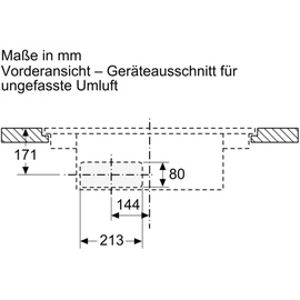 Siemens iQ700 EX807NX68E Kochfeld mit Dunstabzug (Induktion), 80 cm Zonen-Induktionskochfeld 4 Zone(n)