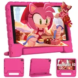 Kinder Tablet 8 Zoll Kids Tablet Android 13 Tablet für Kinder mit Quad Core, Play Store, FACETEL Augenschutz Tablet mit Kindersicherung | 7GB + 64GB | 3600mAh | WiFi | Doppelkamera Tablet Kinder, Rosa