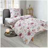 Traumschlaf Fleur Floral Lila 200 x 200 cm + 2 x 80 x 80 cm