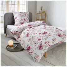 Traumschlaf Fleur Floral Lila 200 x 200 cm + 2 x 80 x 80 cm