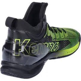 Kempa Unisex Attack Mid Sport-Schuhe, schwarz/Fluo gelb, 42 EU