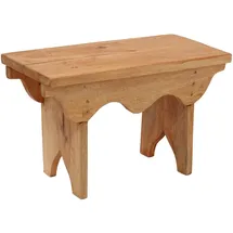 creedwood Hocker, Natur, Holz, 40x25x20 cm, Wohnzimmer, Hocker, Sitzhocker