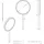 Frasco Handspiegel chrom, 5fach, rund, 838806101 838806101