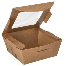 Papstar Feinkostboxen eckig 1000 ml 40 St. Braun