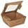 Papstar Feinkostboxen eckig 1000 ml 40 St. Braun
