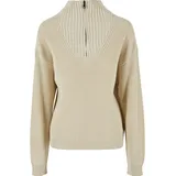URBAN CLASSICS Oversized Knit Troyer Beige XL