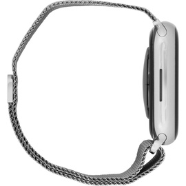 Apple Watch Series 8 GPS + Cellular 45 mm Edelstahlgehäuse silber, Milanaise Armband silber