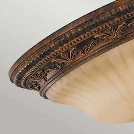 Elstead Lighting Sonoma Valley 2-flammige Deckenleuchte E27 Gealtertes Schildpatt