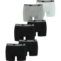 HEAD Herren Boxershort Basic Boxer 4er 6er 8er Multipack in XL Schwarz 005 &  Grau Combo 012