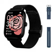 Smart Watches für Frauen und Männer, Fitnessuhr, Fitness Tracker mit 120+ Sportmodi Schrittzähler Schlafmonitor Pedometer, IP68 wasserdicht, Smartwatch für Android/iPhone (Mattes Schwarz, 1.83)