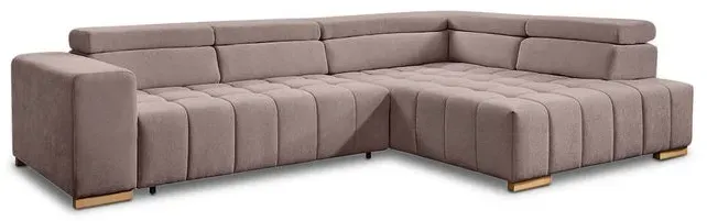 Exxpo by Gala Ecksofa mit Funktion Elias Stoff Mink