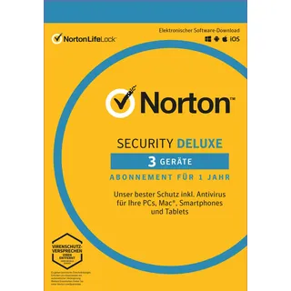 NortonLifeLock Norton Security Deluxe 3.0 3 Geräte ESD DE Win Mac Android iOS