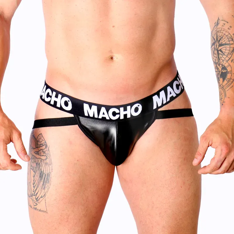 MACHO - MX25NC JOCK SCHWARZES LEDER S - XL