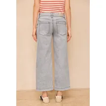 street one studio Cropped Wide Leg Jeans, im Loose Fit Light Grey wash), 27 - 27W / 28L