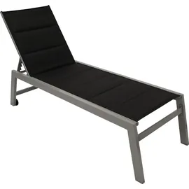 FRG Sonnenliege 200 x 70 x 30 cm Grau
