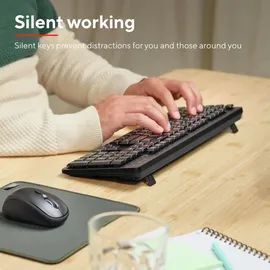 Trust ODY II Leise Tastatur DE