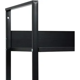 vidaXL Bücherregal 5 Regalböden 60 x 27,6 x 158,5 cm Schwarz