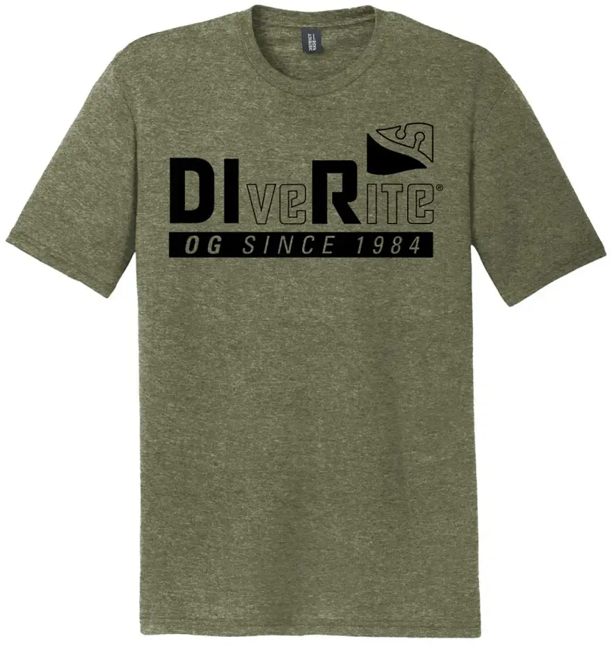 Dive Rite Od Dir Kurzarm-t-shirt - Oliva - 2XL