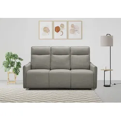 3-Sitzer DOREL HOME "Lugo, Kinosofa mit Reclinerfunktion in Kunstleder und Webstoff", grün (salbeigrün), B:180cm H:102cm T:86cm, Sofas, mit manueller Relaxfunktion in 2 Sitzen
