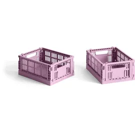 HAY Colour Crate Mini 2er Set Lavender