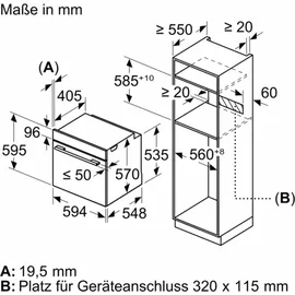 Bosch HBD271FB87, Einbau-Backofen-Set, HBA171BB3 + PVS811B16E, Einbau-Backofen, Kochfeld mit Dunstabzug (Induktion)