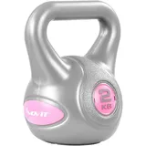 MOVIT Kettlebell Kugelhantel GREY mit bodenschonender Kunststoffhülle schadstoffgeprüf
