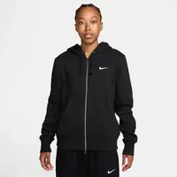 Nike Damen Unterjacke Sportswear Phoenix Fleece, Black/Sail XL