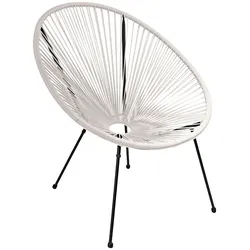Gartensessel GARDEN PLEASURE "Dalida", weiß, B:73cm H:93cm T:73cm, Sessel