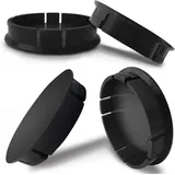 Biomar Labs 60mm Nabendeckel Set 4 Stück – Universal Felgendeckel für Alufelgen mit zahlreichen einzigartigen, hochwertigen Designs (Schwarz C 0)