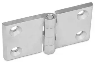 Scharniere, Edelstahl, horizontal verlängert (237-NI-120-60-A-GS)
