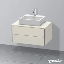 Duravit Waschtischunterschrank 2 Auszüge 80 x 40 cm Beige Matt