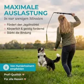 HUND IST KÖNIG HUND IST KÖNIG® ® Reizangel Hunde | Reizangel für Hunde für Spielspaß - körperliche Auslastung 1,02 m