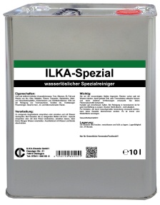 ILKA Spezial Fassaden-, Stein- und Glasreiniger, Löst und entfernt mühelos Verschmutzungen an Metall, Steinen und Glas, 10 Liter - Kanister