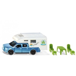 Siku Spielzeug-Auto SIKU 1693 Siku Ford Pick Up Camper F150 blau weiß 3,8cm