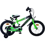 Volare Kinderfahrrad Sportivo für Jungen 16 Zoll Kinderrad Neon Schwarz Grün - Bunt