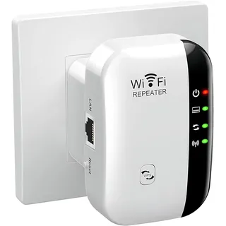 WLAN-Repeater, leistungsstark, 300 Mbps, WLAN-Verstärker, 2,4 GHz, WiFi, Range Booster WiFi, Repeater, kabelloser Extender mit Ethernet-Port, WiFi Extender WiFi Booster, RJ45, WPSschutz