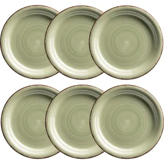 Mäser Dessertteller 19,5 cm Olivgrün 6er Set
