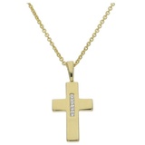 JuwelmaLux Kreuzanhänger JuwelmaLux Anhänger 333/000 (8 Karat) Gold Kreuz mit Zirkonia JL20-02- (1-tlg)