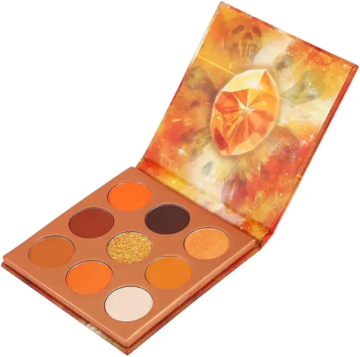 docolor 9-Farben Edelstein-Lidschattenpalette – Orange