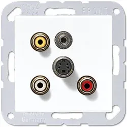 Jung Multimedia-Einsatz Cinch Audio/Composite Video/S-Video/ Miniklinke 3,5 mm (anthrazit matt)