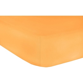 Mr. Sandman Spannbettlaken »Jersey Classic«, aus 100% Baumwolle, 87529765-0 orange B/L: 180-200 cm x 200 cm 1 St.