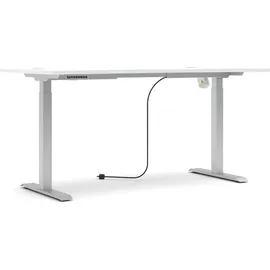 Innostyle Schreibtisch elektrisch Santorin Dekor Weiß / Silber
