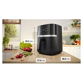 Bosch Serie 4 Heißluftfritteuse MAFS2462B Schwarz 6,1 l