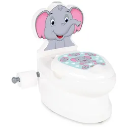 Pilsan Töpfchen Elefant 07566 Musik Licht Toilettenpapierhalter Behälter Deckel weiß