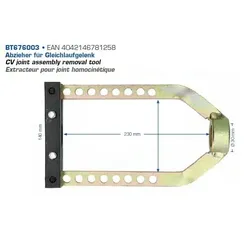 Brilliant Tools Abzieher für Gleichlaufgelenk Abzieher, Antriebswellengelenk  BT676003